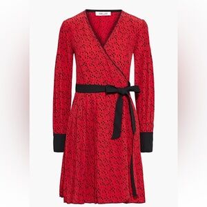 Diane Von Furstenberg Jimena Wrap Dress, Size L